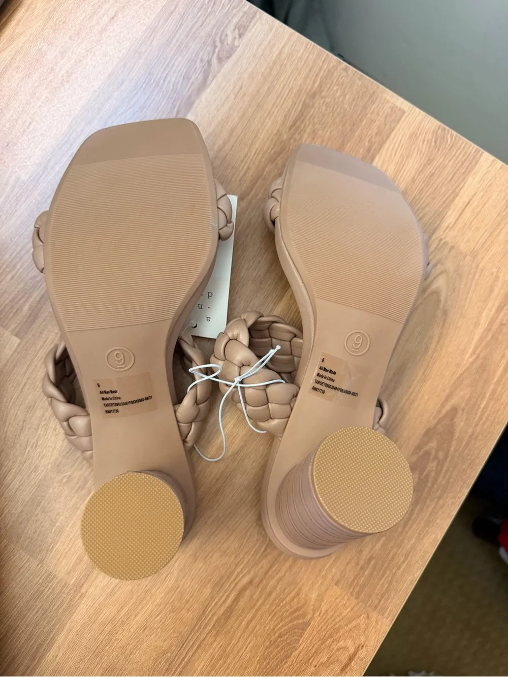 A New Day - nude braided heels